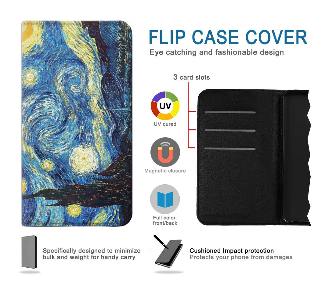 Flip case Samsung Galaxy A13 4G Van Gogh Starry Nights