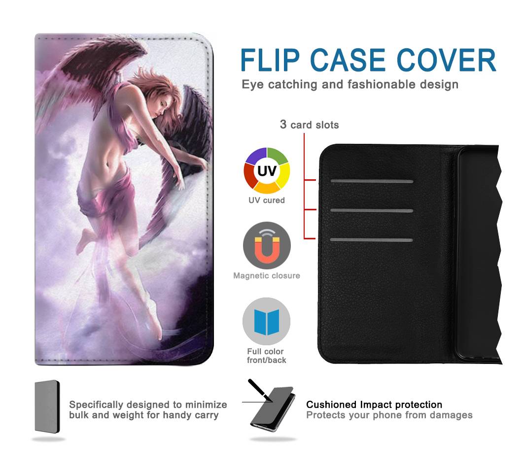Flip case iPhone 7, 8, SE (2020), SE2 Fantasy Angel