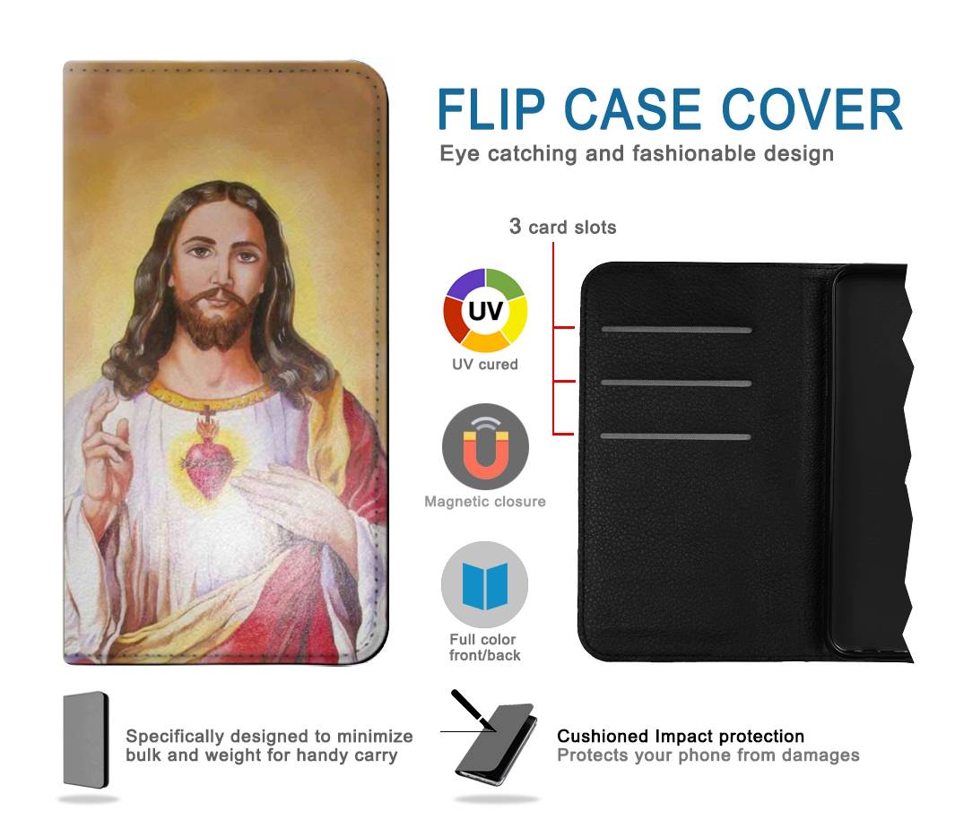 Flip case iPhone 7, 8, SE (2020), SE2 Jesus