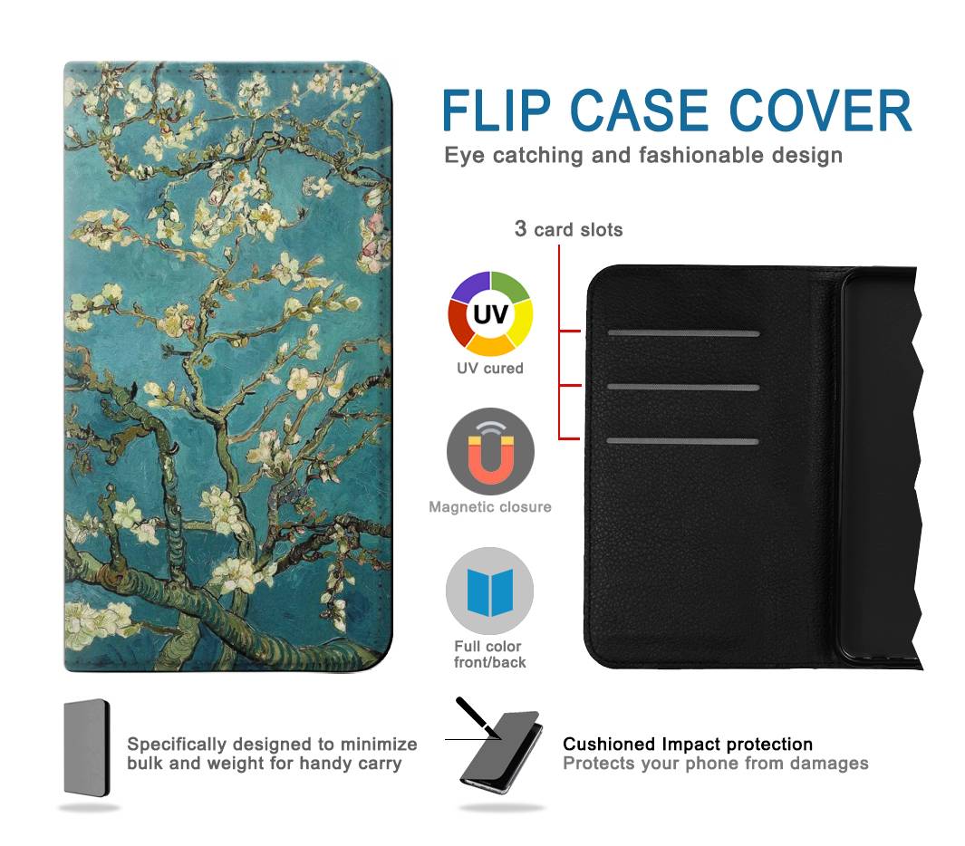 Flip case Samsung Galaxy A22 5G Blossoming Almond Tree Van Gogh