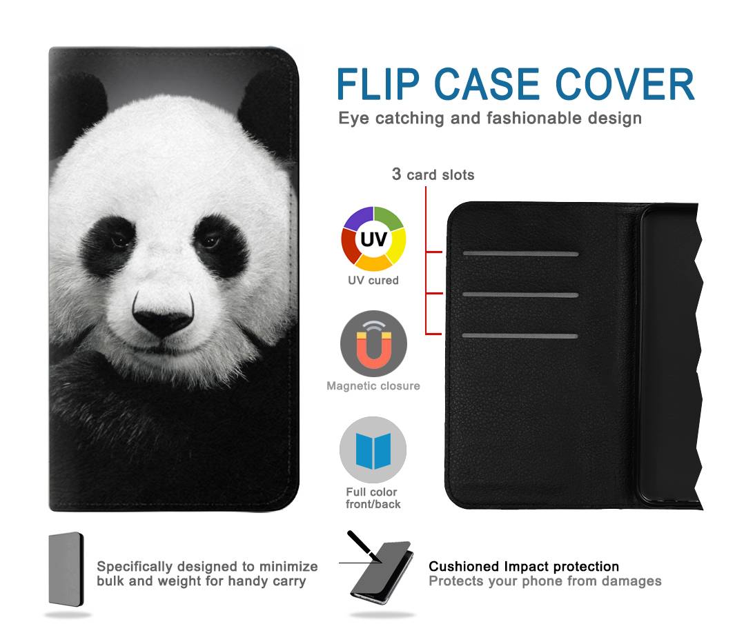 Flip case Samsung Galaxy A22 5G Panda Bear