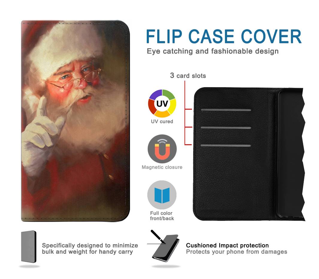 Flip case Samsung Galaxy S21 5G Xmas Santa Claus