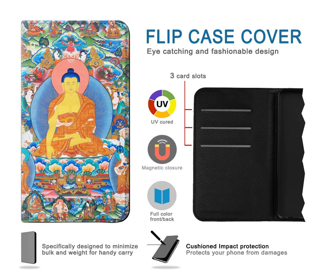 Flip case Samsung Galaxy A42 5G Buddha Paint