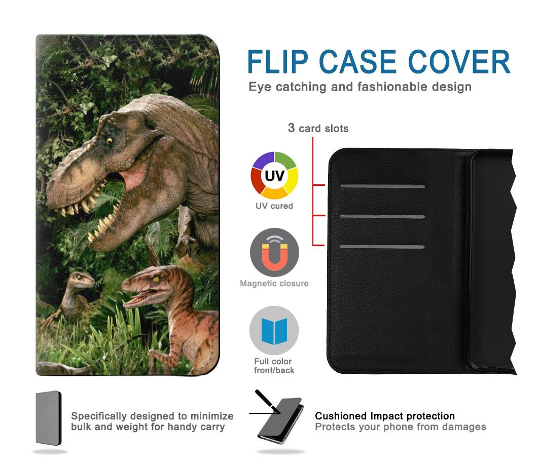 Flip case Motorola Moto G50 Trex Raptor Dinosaur
