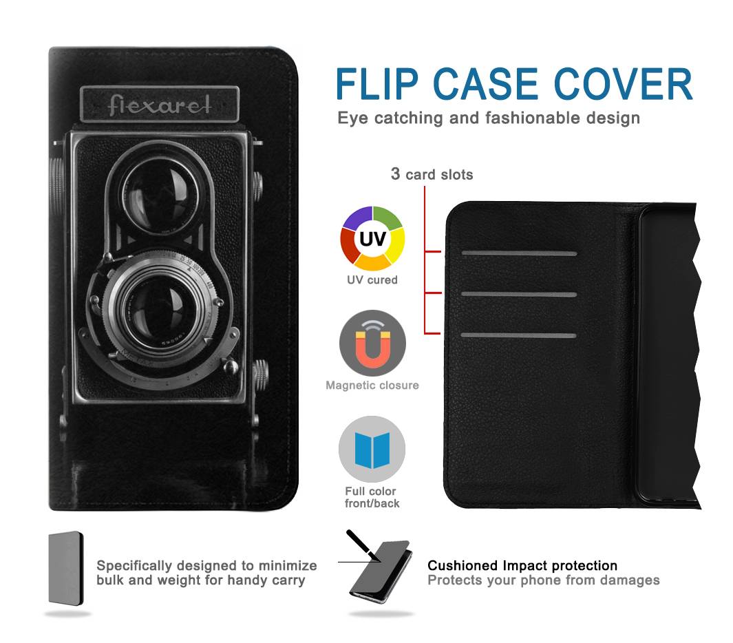Flip case Samsung Galaxy A13 4G Vintage Camera