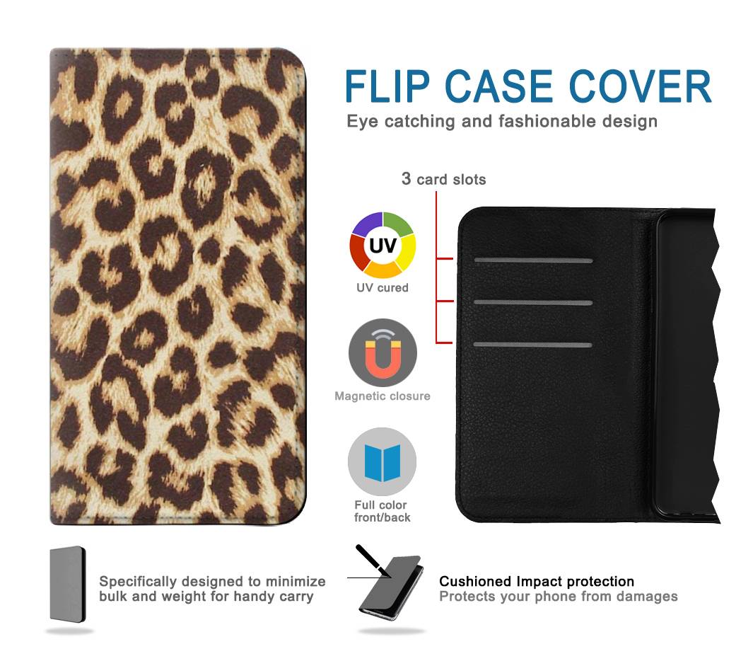 Flip case iPhone 7, 8, SE (2020), SE2 Leopard Pattern Graphic Printed