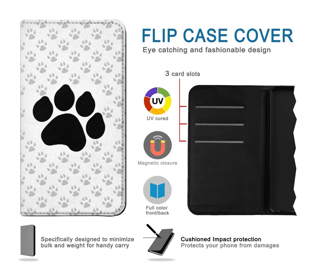 Flip case Samsung Galaxy A53 5G Paw Foot Print