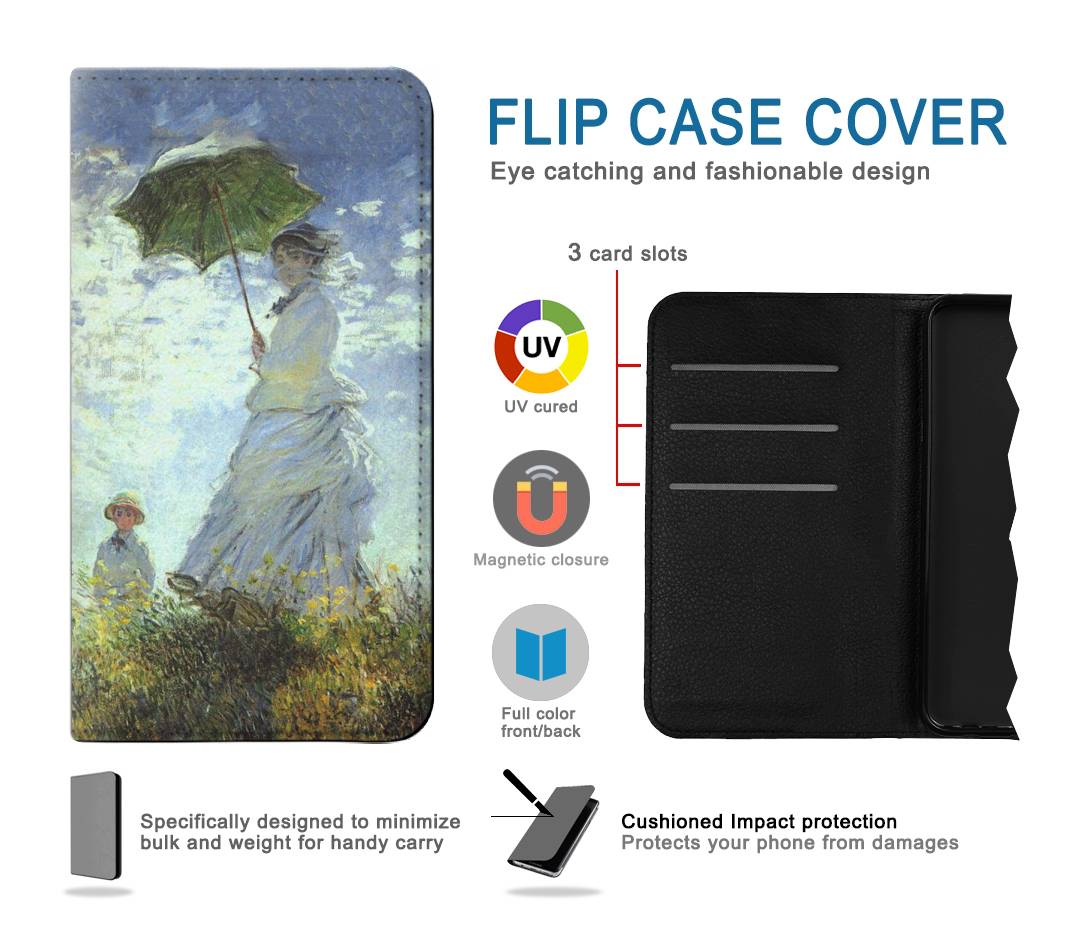 Flip case Samsung Galaxy Fold3 5G Claude Monet Woman with a Parasol
