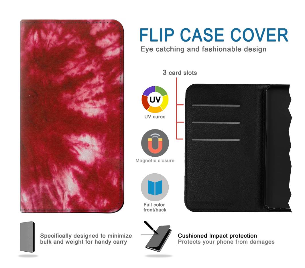 Flip case Samsung Galaxy A13 4G Tie Dye Red