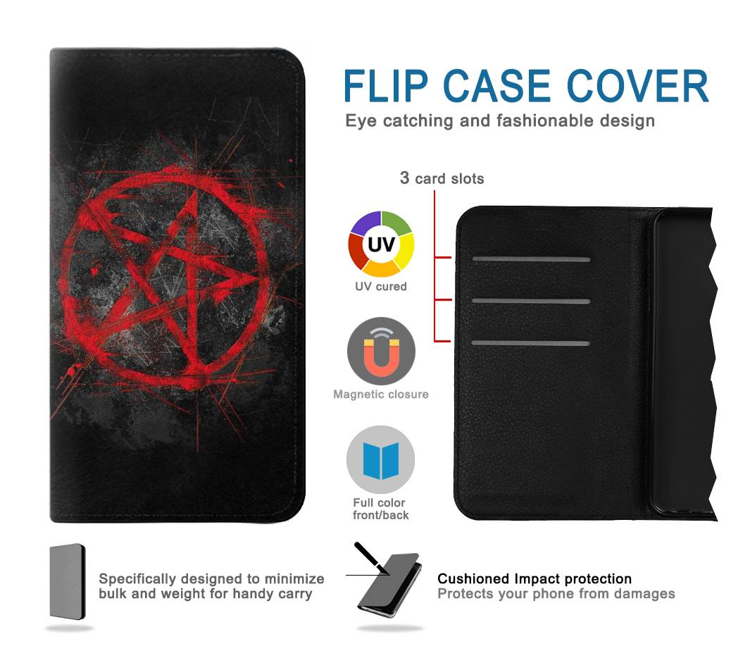 Flip case Samsung Galaxy S21 FE 5G Pentagram