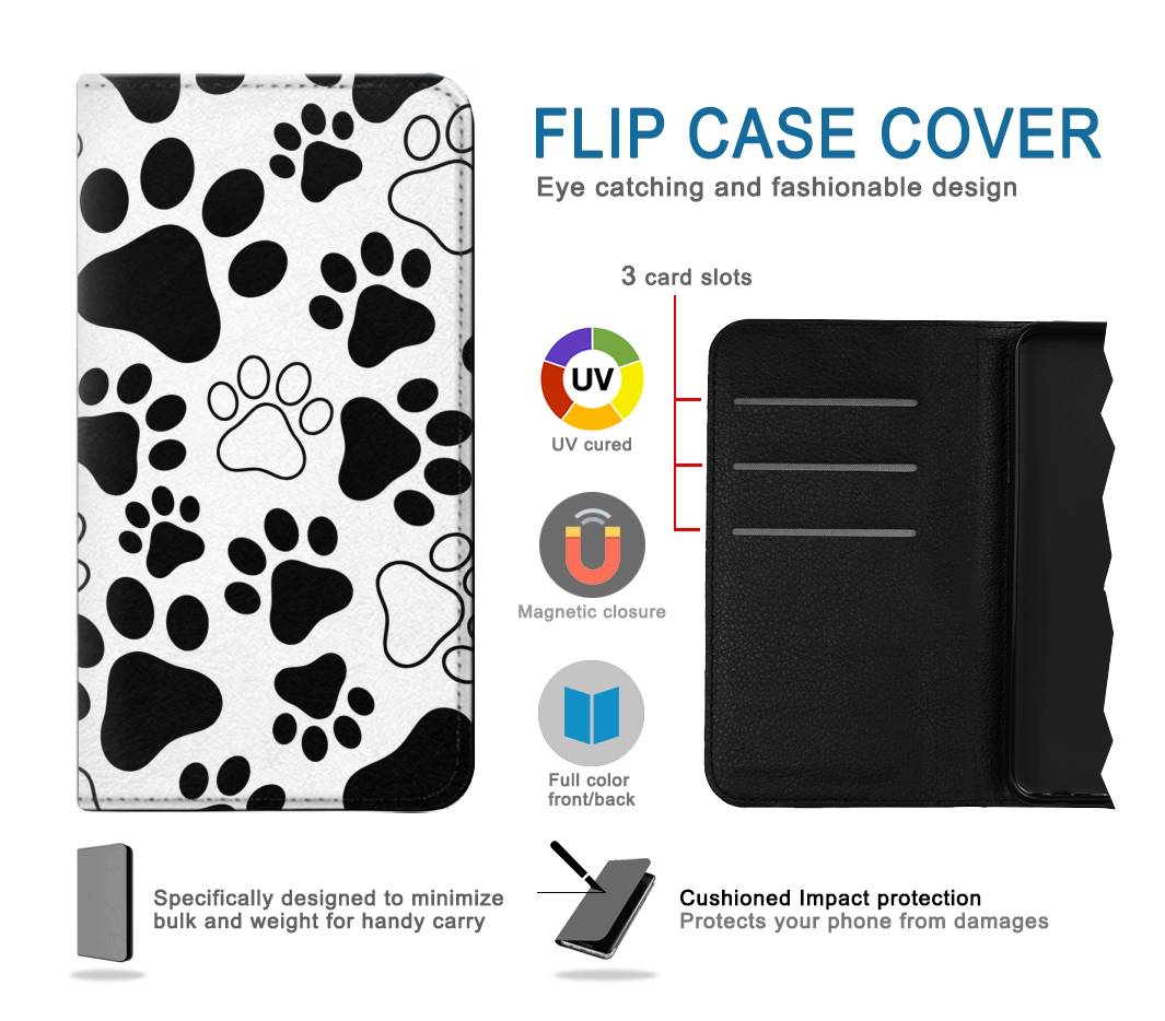 Flip case Samsung Galaxy A53 5G Dog Paw Prints