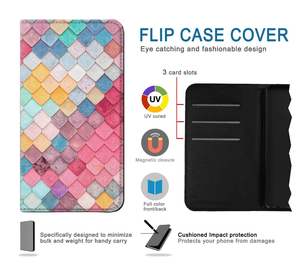 Flip case Samsung Galaxy A13 4G Candy Minimal Pastel Colors