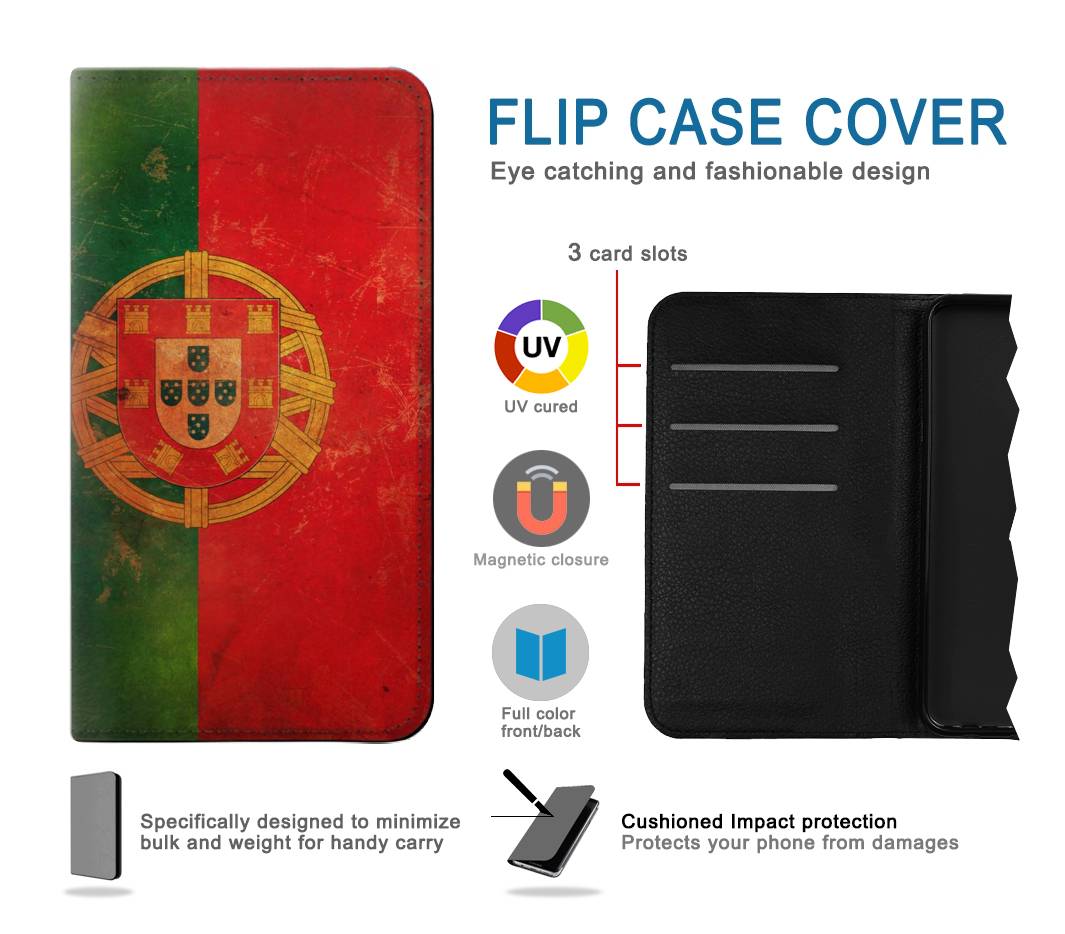 Flip case Samsung Galaxy A53 5G Vintage Portugal Flag