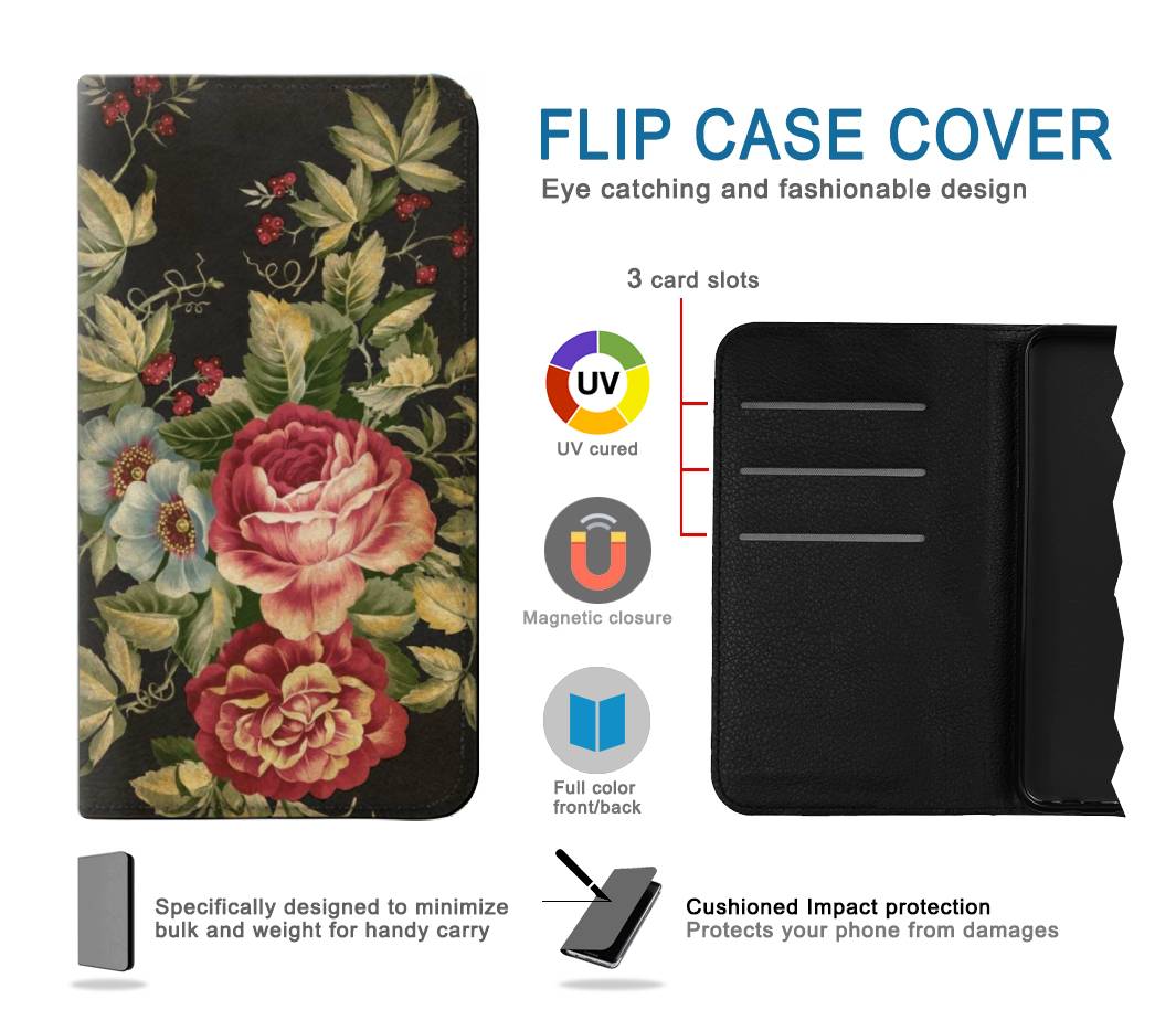 Flip case Samsung Galaxy A33 5G Vintage Antique Roses