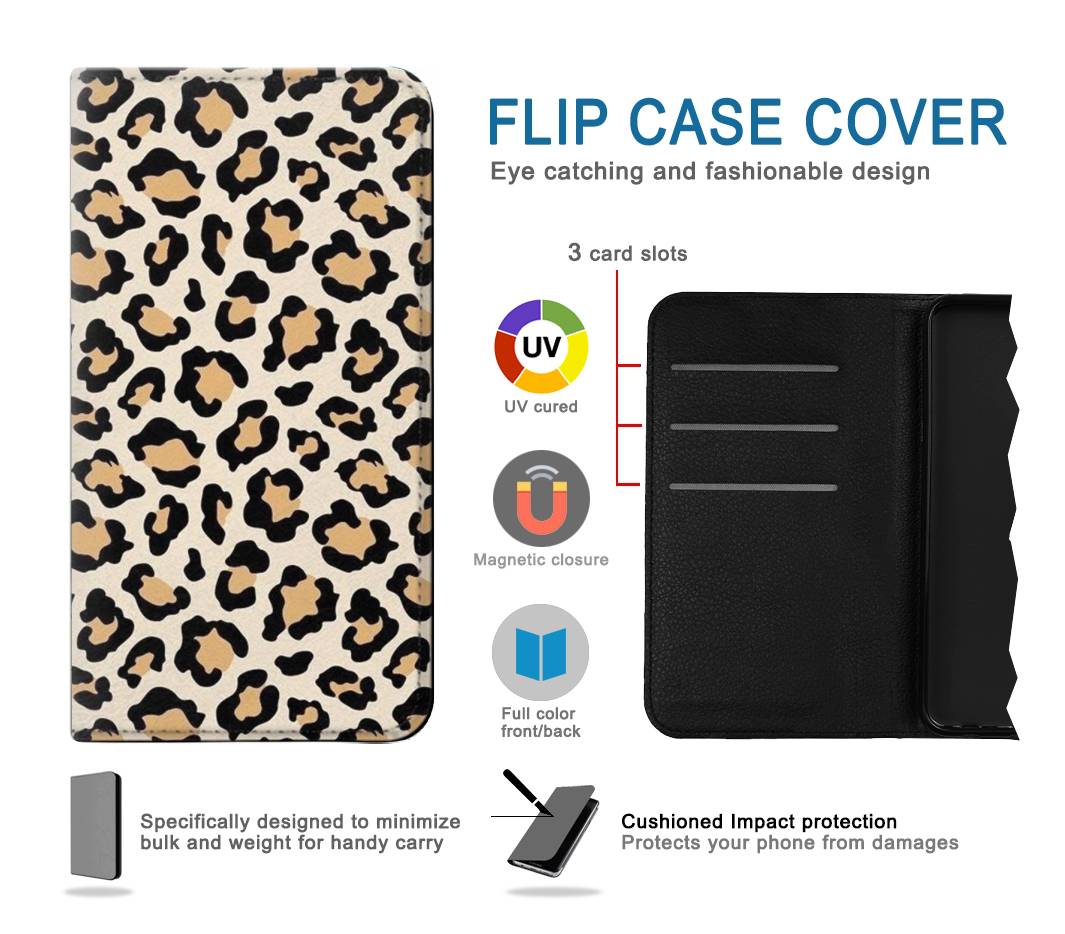 Flip case Samsung Galaxy A13 4G Fashionable Leopard Seamless Pattern