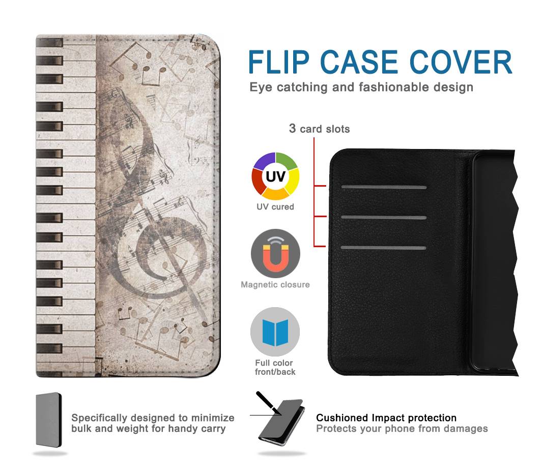 Flip case Samsung Galaxy A22 5G Music Note