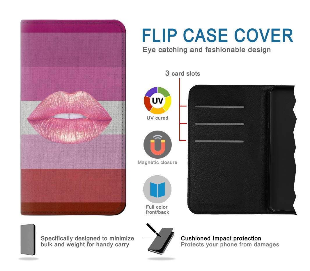 Flip case Samsung Galaxy A22 5G LGBT Lesbian Flag