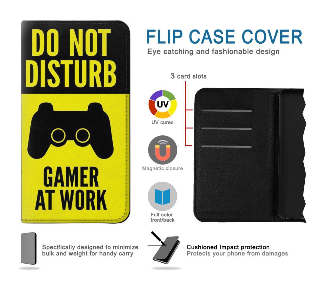 Flip case Samsung Galaxy A13 4G Gamer Work
