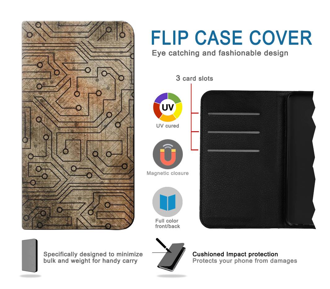 Flip case iPhone 7, 8, SE (2020), SE2 PCB Print Design