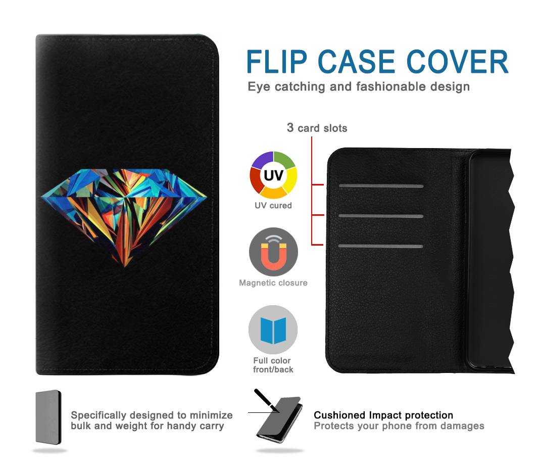 Flip case Samsung Galaxy Flip 5G Abstract Colorful Diamond
