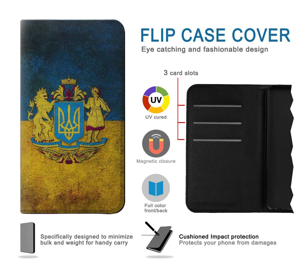 Flip case iPhone 7, 8, SE (2020), SE2 Ukraine Vintage Flag